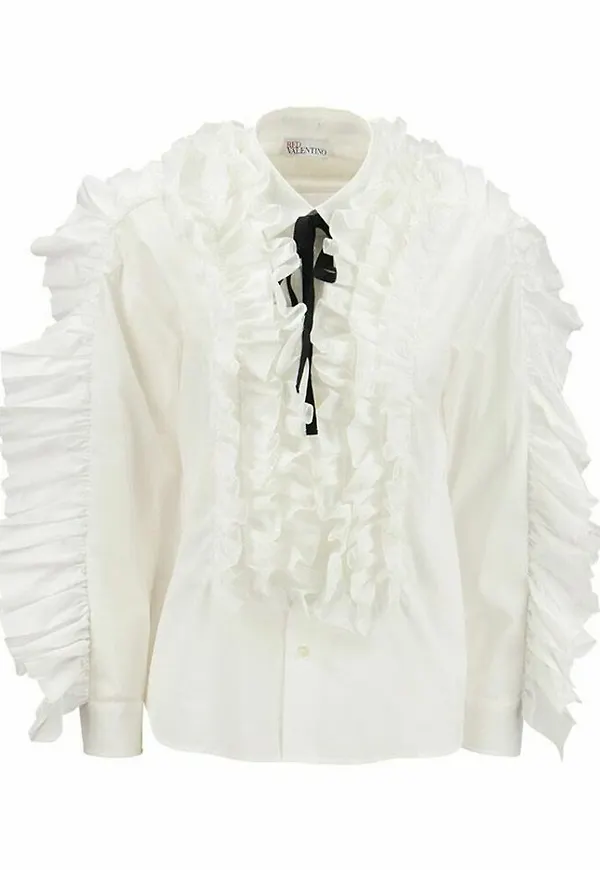 RED Valentino - Skjortor - Vit - Dam - Storlek: 2XS