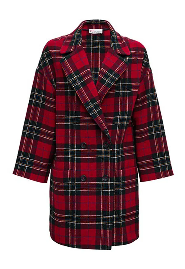 RED Valentino - Ullkappor - Röd - Dam - Storlek: Xs,S,M