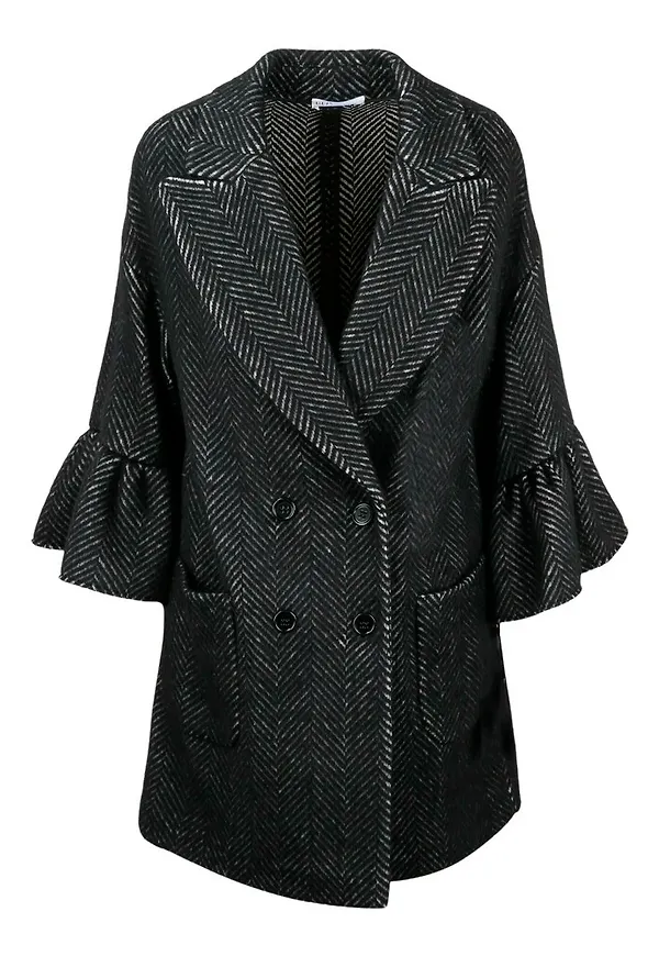 RED Valentino - Vinterkappor - Svart - Dam - Storlek: XS