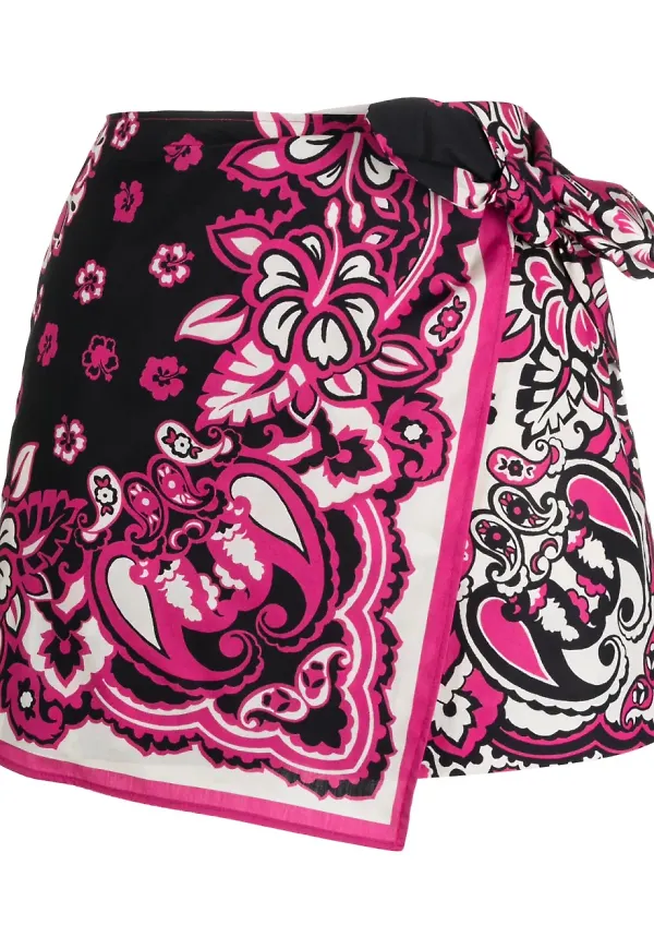 RED Valentino bandanamönstrad byxkjol - Rosa