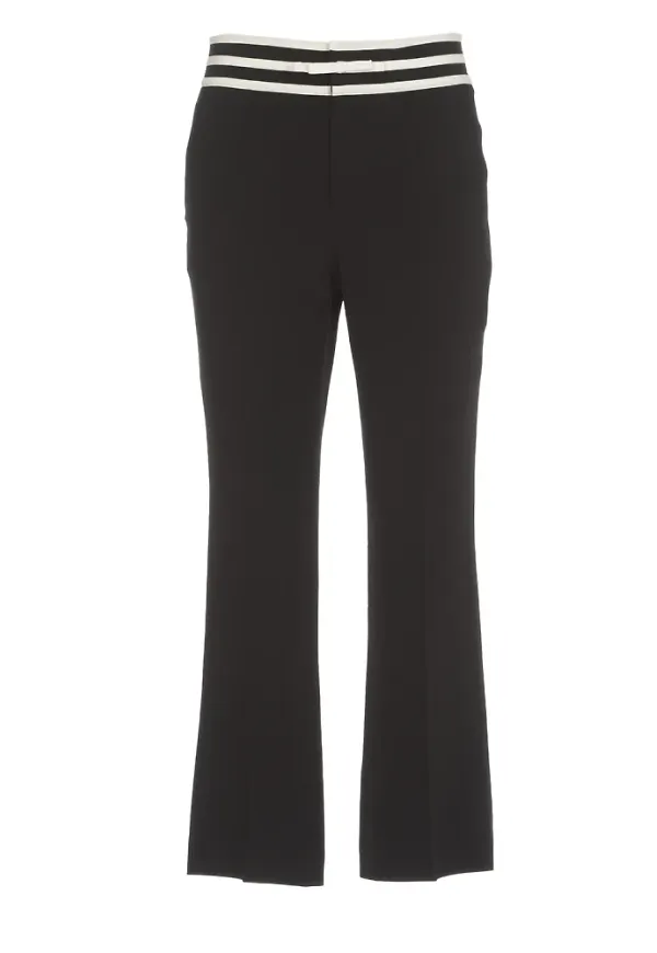 RED Valentino Beskurna byxor Svart, Dam