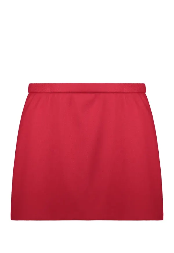 RED Valentino byxkjol med hög midja - Röd