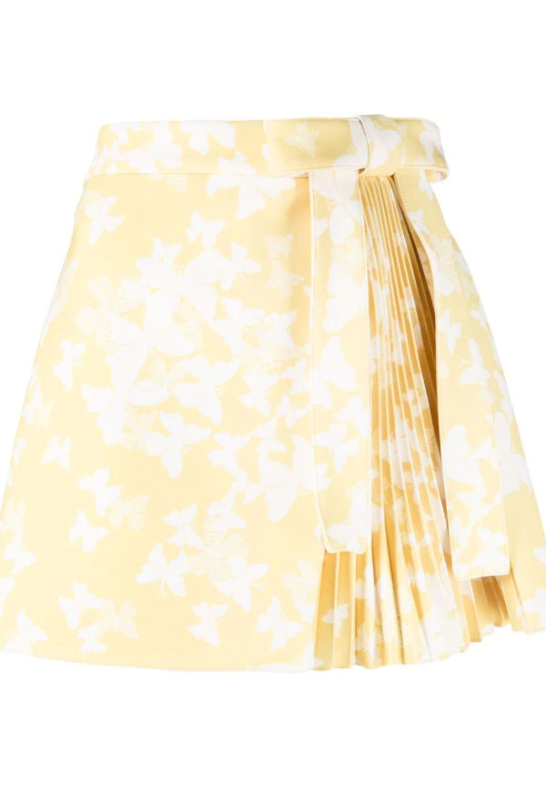 RED Valentino Cady fjärilsmönstrade omlottshorts - Gul