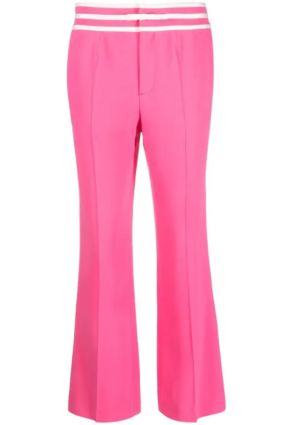 RED Valentino contrast-trim trousers - Rosa