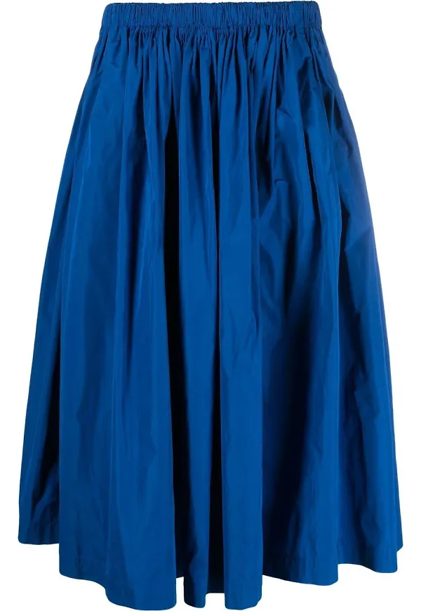 RED Valentino draperad midikjol - Blå