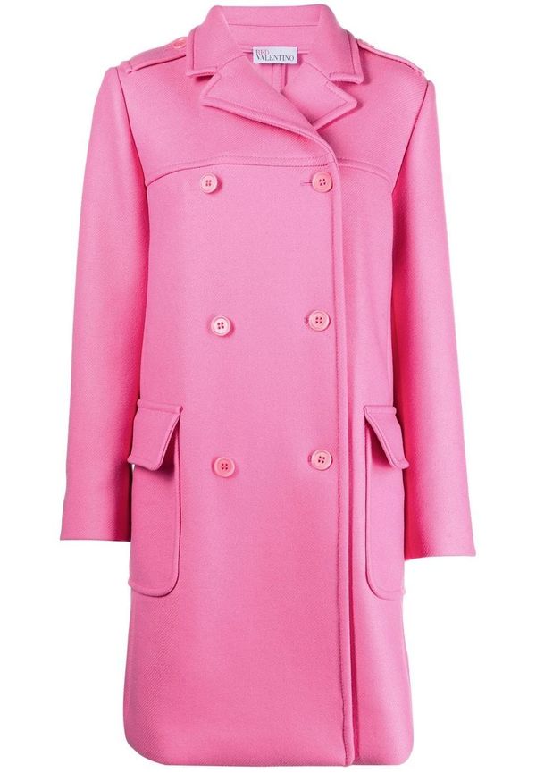 RED Valentino dubbelknäppt kappa - Rosa