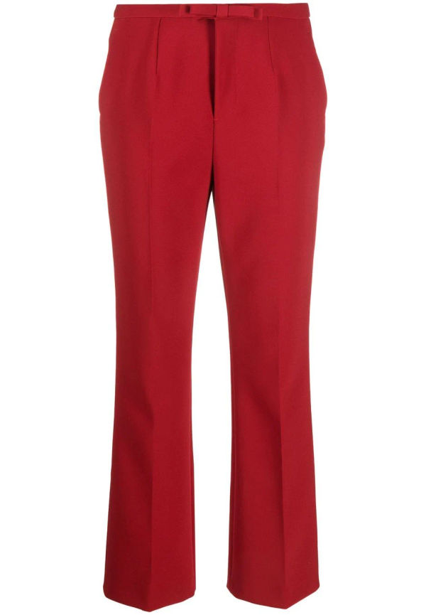 RED Valentino finbyxor med pressveck - Röd