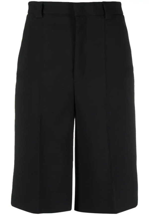 RED Valentino knälånga shorts med hög midja - Svart