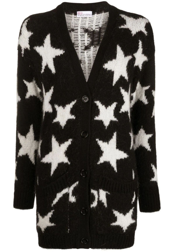 RED Valentino långärmad kofta - Svart