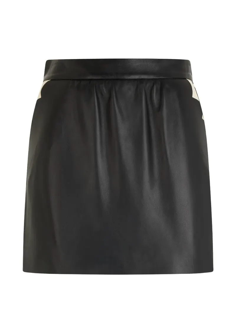 RED Valentino minikjol med hög midja - Svart