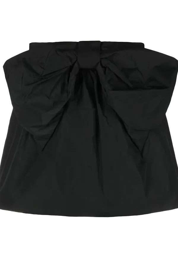 RED Valentino minikjol med rosett - Svart