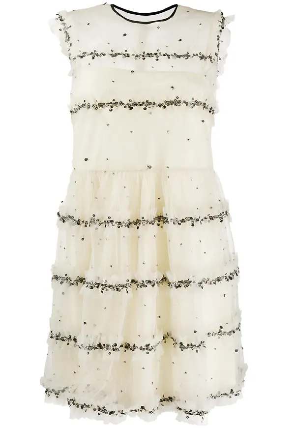 RED Valentino miniklänning i tyll - Neutral – Farfetch
