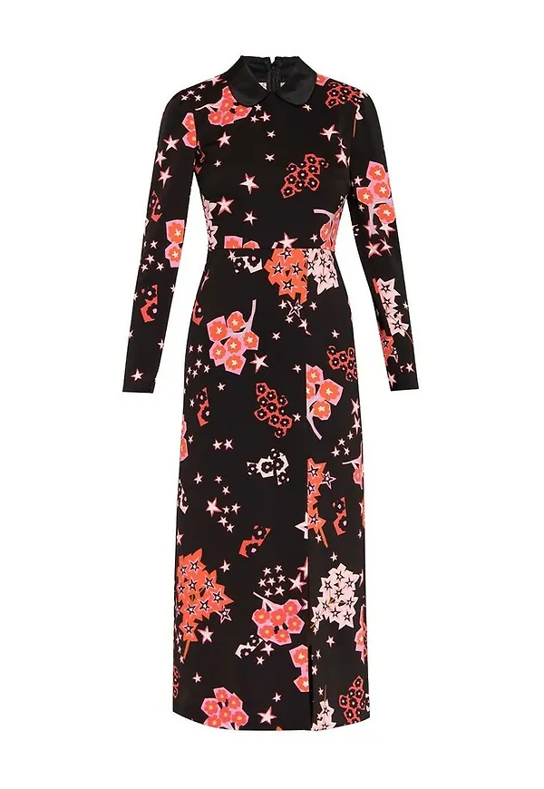 RED Valentino Patterned dress Svart, Dam