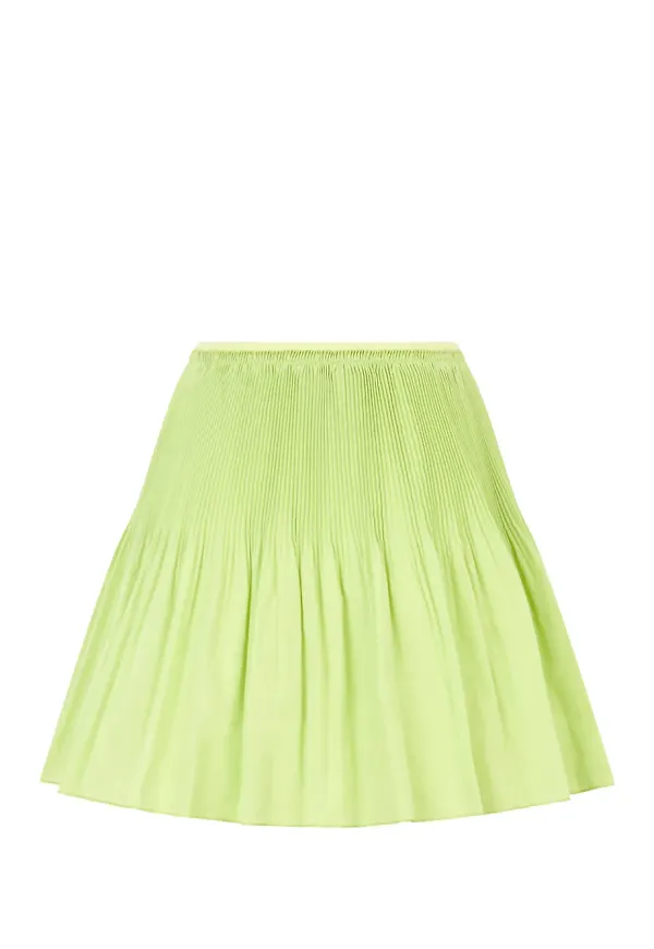 RED Valentino plisserad kjol - Grön