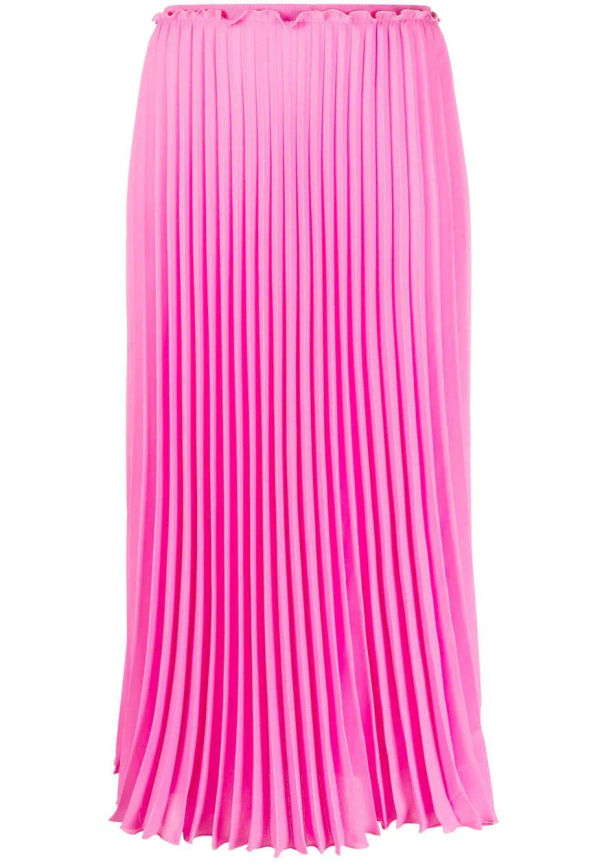 RED Valentino plisserad midikjol med hög midja - Rosa