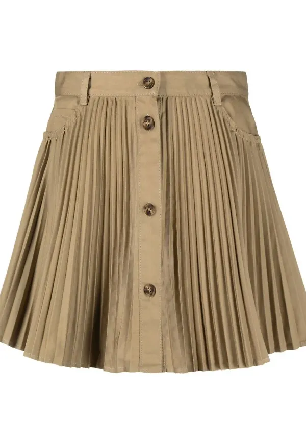 RED Valentino plisserad minikjol - Brun