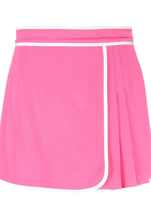 RED Valentino plisserad omlottkjol - Rosa