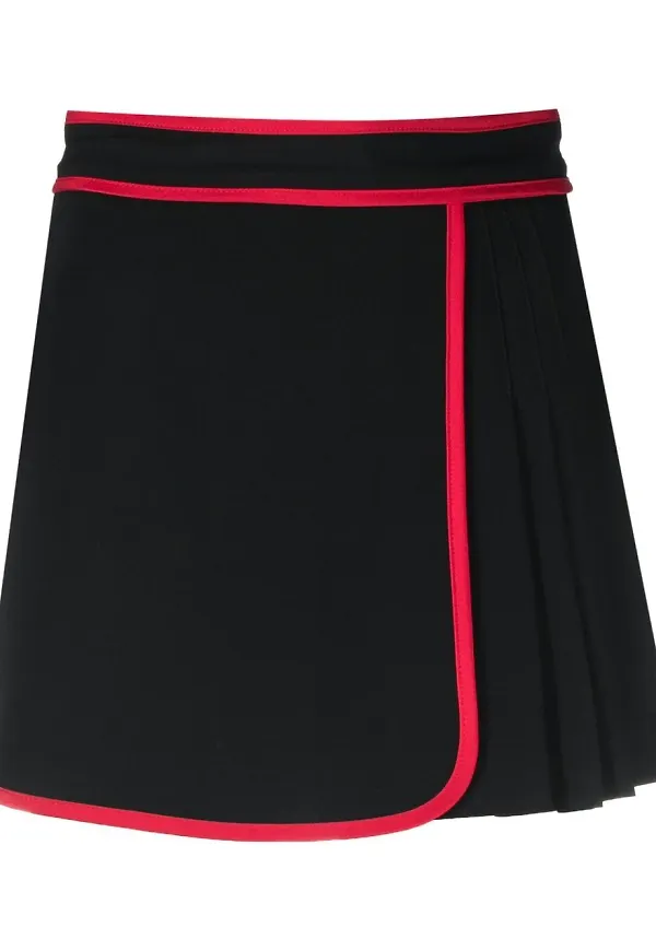RED Valentino plisserad omlottkjol - Svart