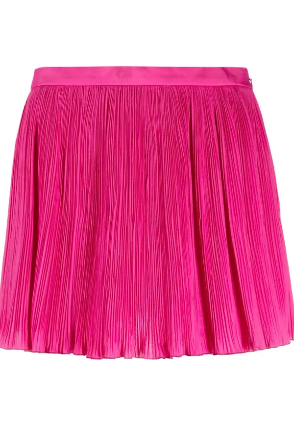 RED Valentino plisserade utsvängda shorts - Rosa