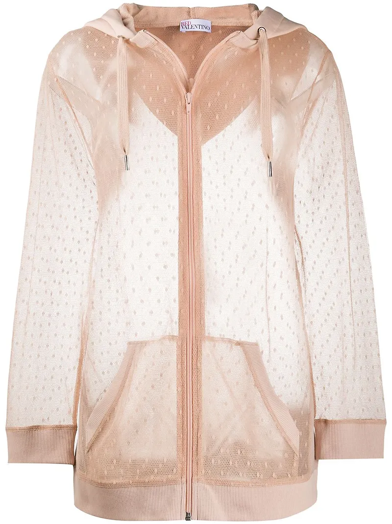 RED Valentino Point d'Esprit hoodie - Neutral