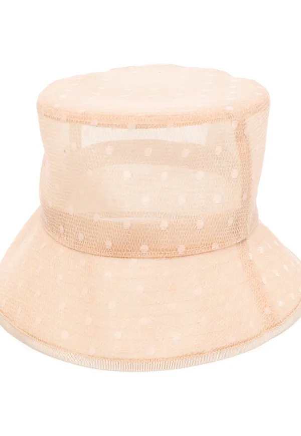 RED Valentino prickig hatt i mesh - Neutral