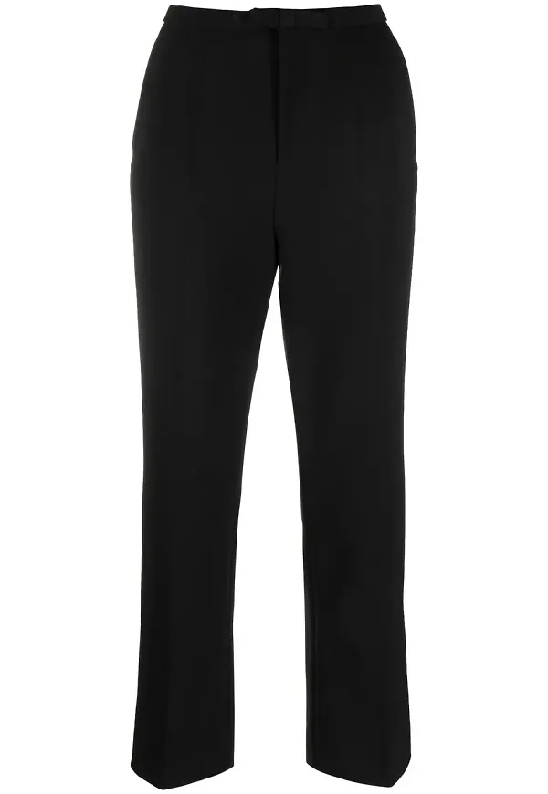 RED Valentino raka trekvartsbyxor - Svart