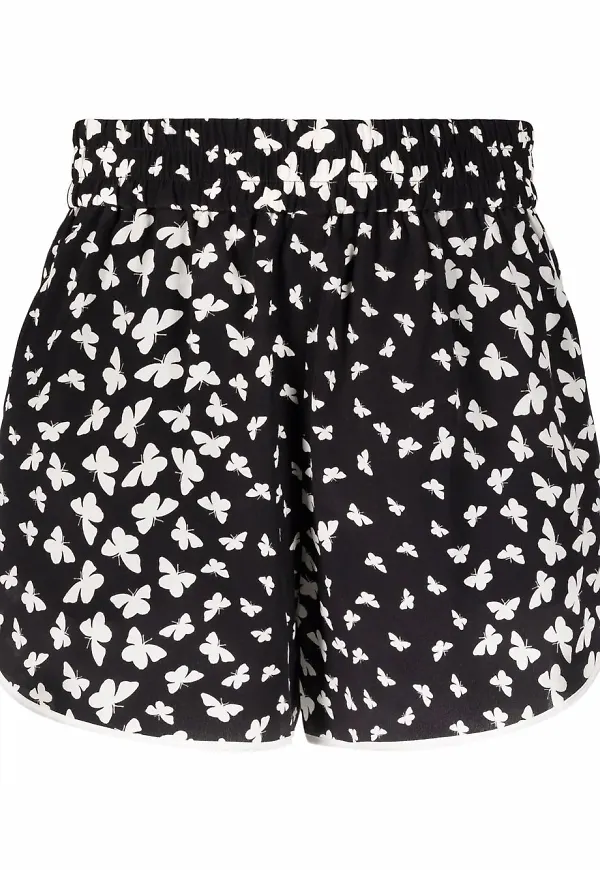 RED Valentino shorts med fjärilstryck - Svart