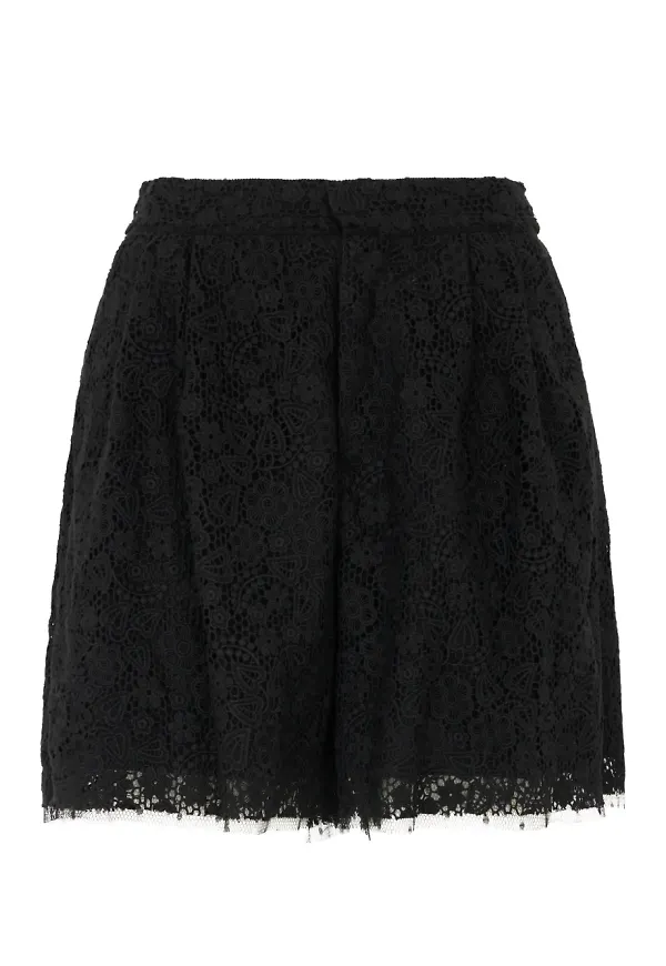 RED Valentino spetsshorts - Svart