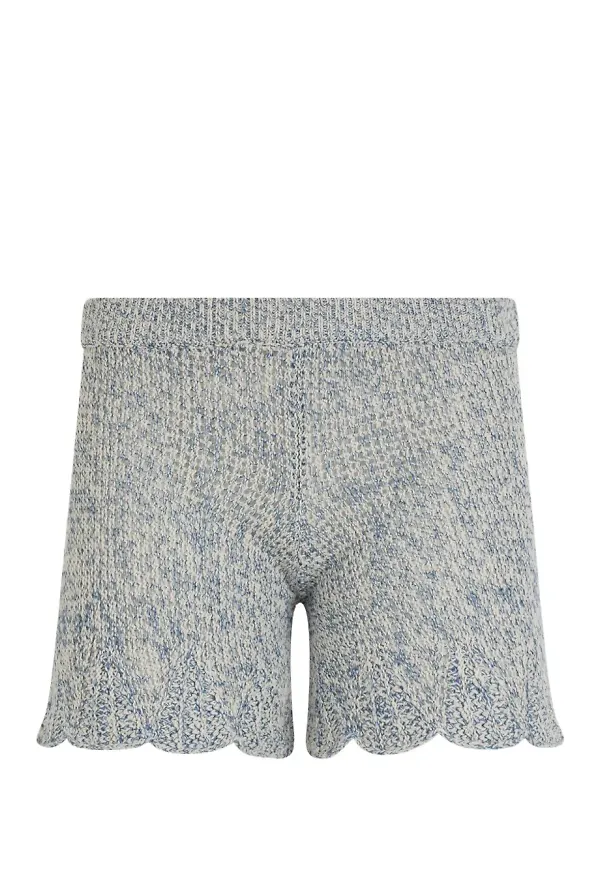 RED Valentino stickade shorts - Blå