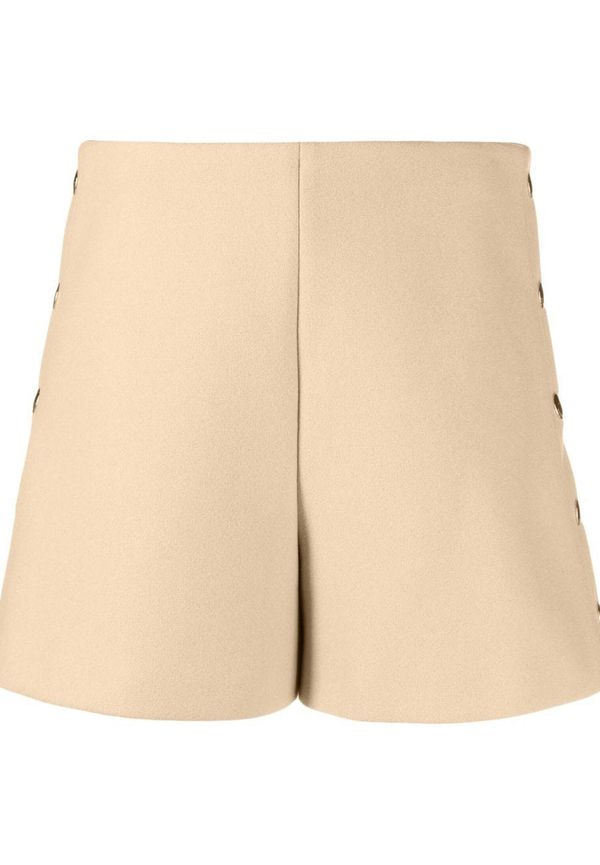 RED Valentino stickade shorts med hög midja - Neutral