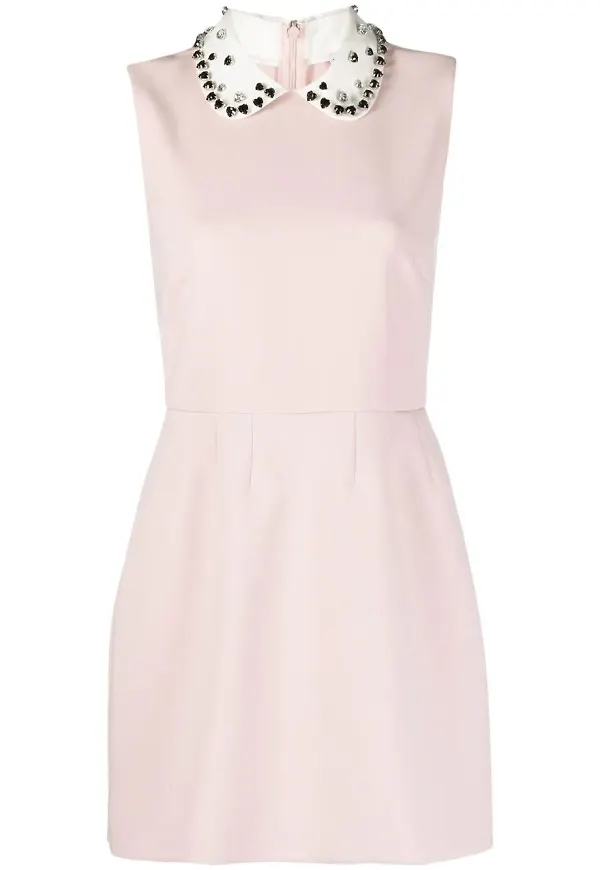 RED Valentino strassprydd klänning - Rosa