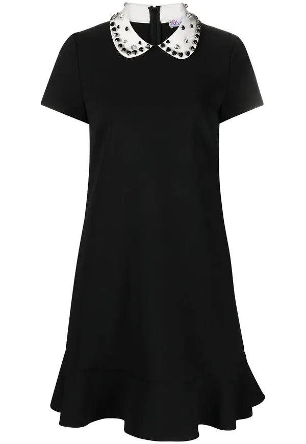 RED Valentino strassprydd miniklänning - Svart