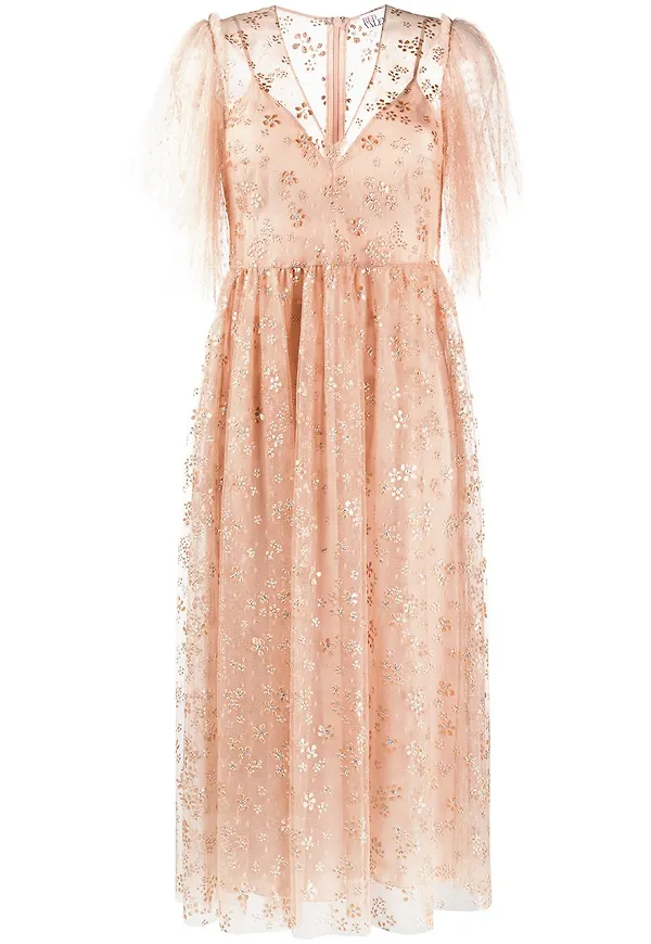 RED Valentino strassprydd tyllklänning - Neutral