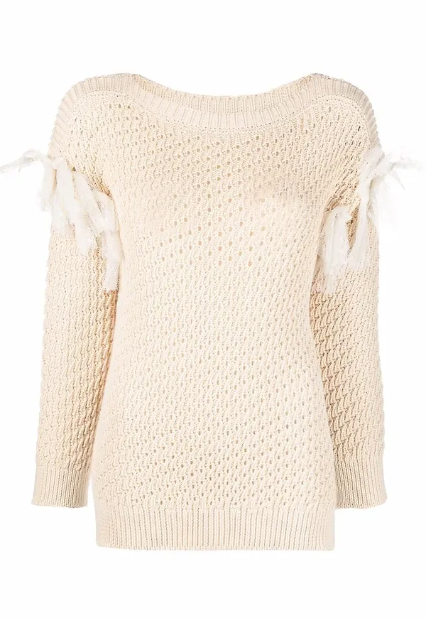 RED Valentino tröja med båtringning - Neutral