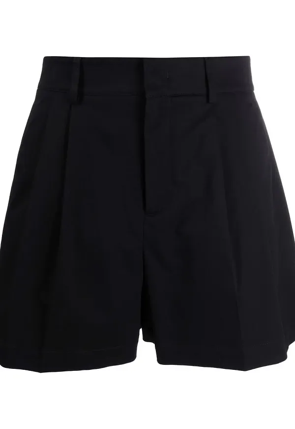 RED Valentino utsvängda shorts med hög midja - Svart