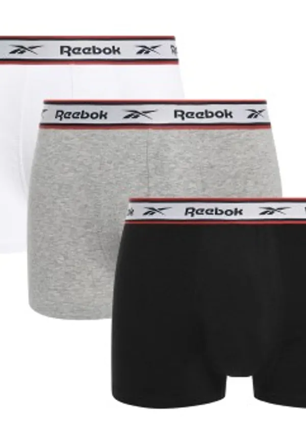Reebok Kalsonger 3P Barlow Sports Trunk Grå/Svart bomull Small Herr