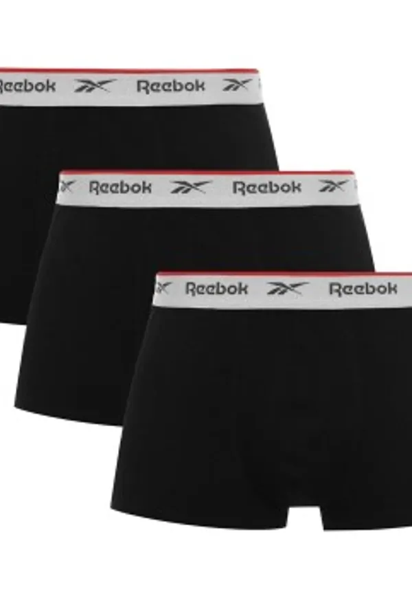 Reebok Kalsonger 3P Ovett Trunk Svart bomull Small Herr