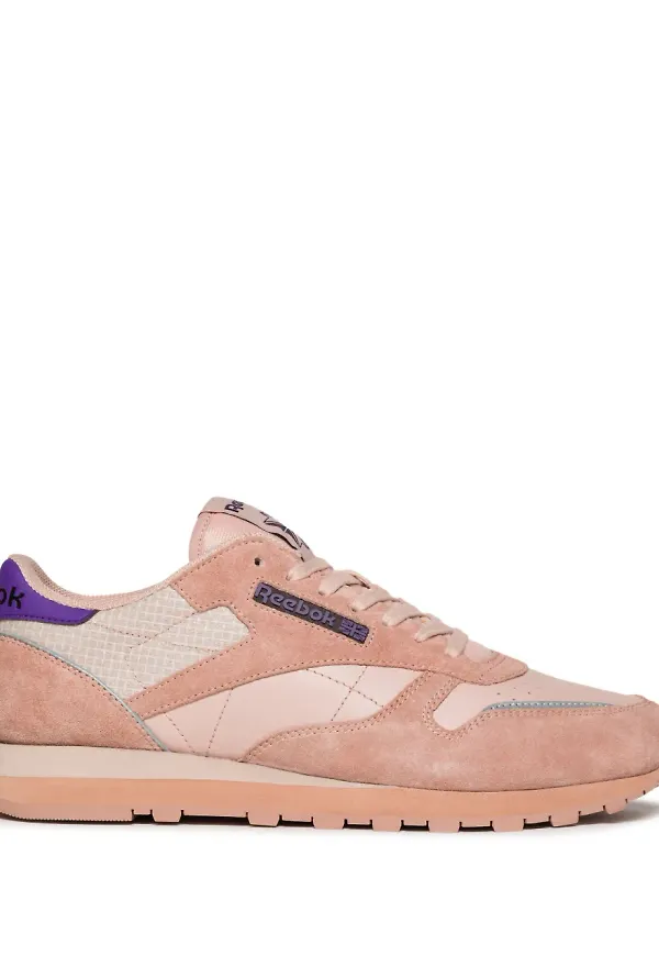 Reebok LTD lädersneakers med panel - Rosa
