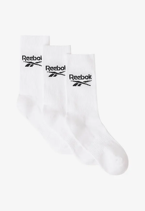 Reebok Performance - Strumpor Sock Crew With Half 3-pack - Vit
