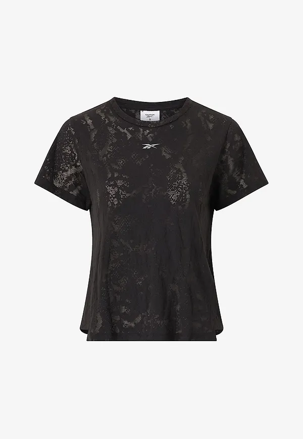 Reebok Performance - Tränings-t-shirt Lux Fitness Brn Tee - Svart