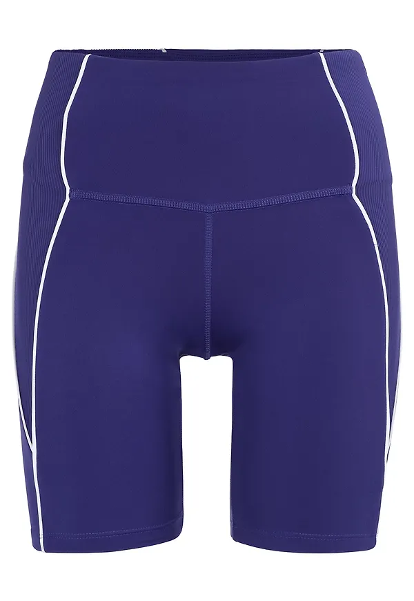Reebok Sport Sportbyxa mörklila / vit