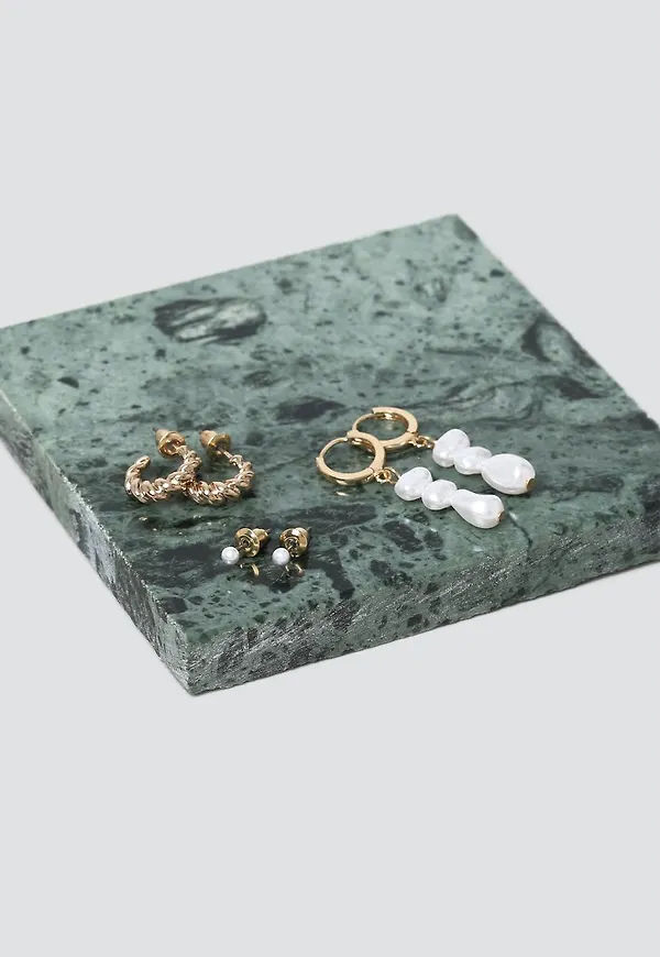 Refined Recycled Pearl Drop Earring Pack