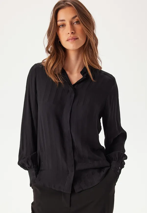 Reg Satin Striped Shirt