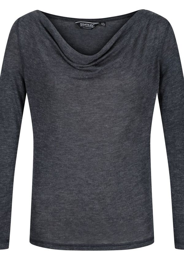 Regatta Womens/ladies Frayda Long Sleeved T-shirt, Träningströjor i storlek UK 12 och färg Navy