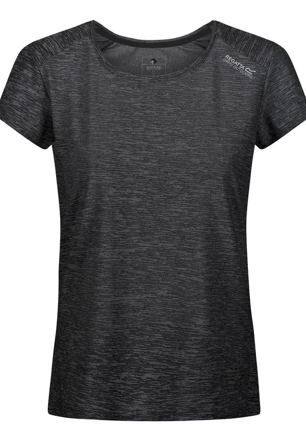 Regatta Womens/ladies Limonite V T-shirt, Tränings T-shirt i storlek UK 18 och färg Svart