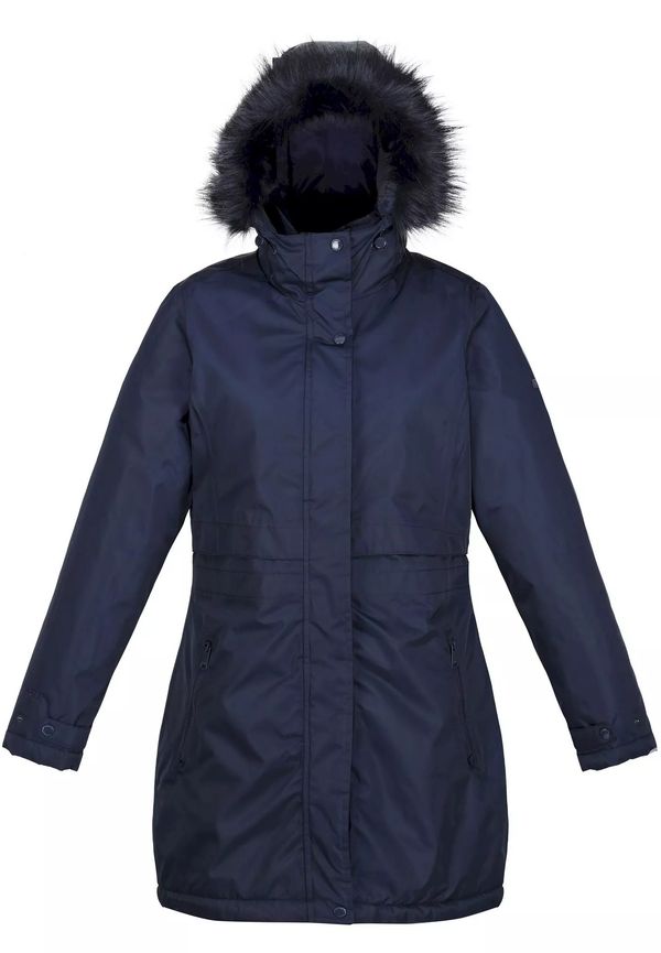 Regatta Womens/ladies Lyanna Faux Fur Trim Parka, Funktionsjackor i storlek UK 14 och färg Navy