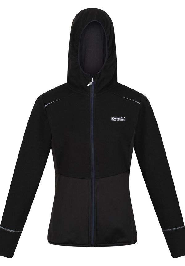 Regatta Womens/ladies Textured Fleece Full Zip Hoodie, Träningströjor i storlek UK 10 och färg Svart