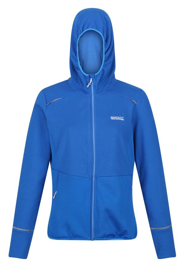 Regatta Womens/ladies Textured Fleece Full Zip Hoodie, Träningströjor i storlek UK 18 och färg Blå