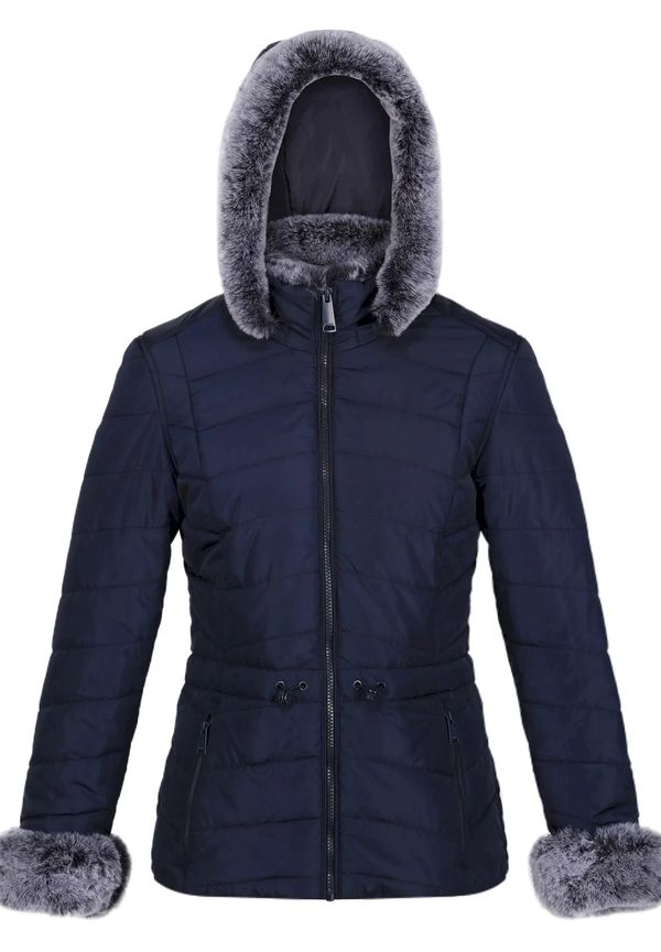 Regatta Womens/ladies Willabella Faux Fur Trim Jacket, Funktionsjackor i storlek UK 10 och färg Navy