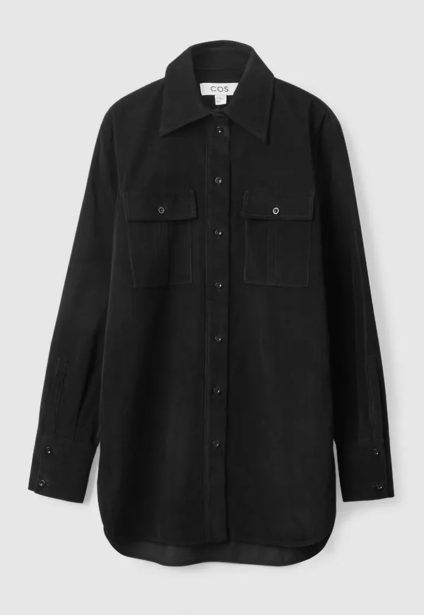 REGULAR-FIT CORDUROY UTILITY SHIRT